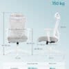Kontorsstol med ergonomisk design och justerbar höjd för komfort.