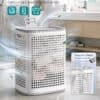 Tvättkorg med 360° ventilation och lätt att rengöra.