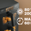 Air Fryer Promis Frp1560 Dubbel 10L Vertikal Dubbelkammar Air Fryer - Bild 5