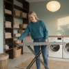 Strykbräda 120x38cm Promis PKD50 STAR solid med justerbar stabilitet - Bild 5
