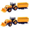 Traktor med trailer leksak 1:32 – konstruktionstraktor för barn - Bild 2