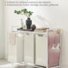 Tvättkorg med hyllplan, 3 x 40 liter (10,6 gallon) - Bild 2