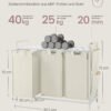 Tvättkorg med hyllplan, 3 x 40 liter (10,6 gallon) - Bild 5