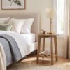 Vasagle Maezo Collection - Side Table with Bottom Shelf, Modern Style, Bedside Table, Sofa End, for Small Spaces, Living Room, Honey Brown LET283T41V1 - Bild 3