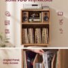 VASAGLE Side Table, Record Player Stand, Holds 160 Albums - Bild 3