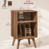VASAGLE Side Table, Record Player Stand, Holds 160 Albums - Bild 6
