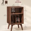 VASAGLE Side Table, Record Player Stand, Holds 160 Albums - Bild 6