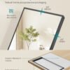 SONGMICS Full Length Mirror, Rectangle Full Body Floor Mirror with Stand, Aluminium Alloy Frame, Tempered Glass, for Bedroom, Living Room, Cloakroom, Square Corner, 160 x 50 cm, Matte Black LFM050BD01 - Bild 6