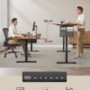 SONGMICS Height Adjustable Electric Desk, 180 x 80 cm, Adjustable Table, Memory Function for 4 Heights, for Office, Vintage Brown LSD138K01 - Bild 4