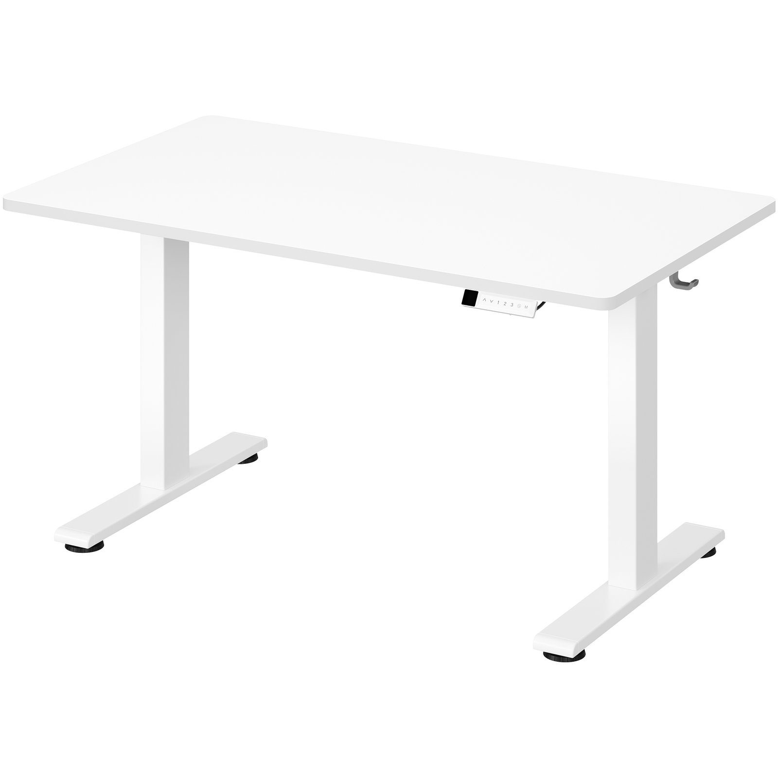 SONGMICS Height Adjustable Standing Desk with Memory Controller, Dual Motor 140 x 80 x 73-121 cm, White 1 SONGMICS Height Adjustable Standing Desk with Memory Controller, Dual Motor 140 x 80 x 73-121 cm, White