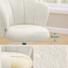 Petal-skrivbordsstol – snurrbar sminkstol i teddyfleece - Bild 4