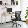 SONGMICS OBN22BK Office Chair with Mesh Covering, Height-Adjustable Computer Chair, 360° Swivel Chair, Rocker Function, Breathable, Office, Study, Maximum Load 120 kg - Bild 2