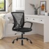 SONGMICS OBN22BK Office Chair with Mesh Covering, Height-Adjustable Computer Chair, 360° Swivel Chair, Rocker Function, Breathable, Office, Study, Maximum Load 120 kg - Bild 3