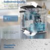 SONGMICS Ice Machine, Self-Cleaning Cube Machine, 9 Cubes in 6 Minutes in 2 Sizes, 12 kg in 24 Hours, Portable, Home, Kitchen, Office, Parties, Camping, Silver Grey XZB001E1EU - Bild 3